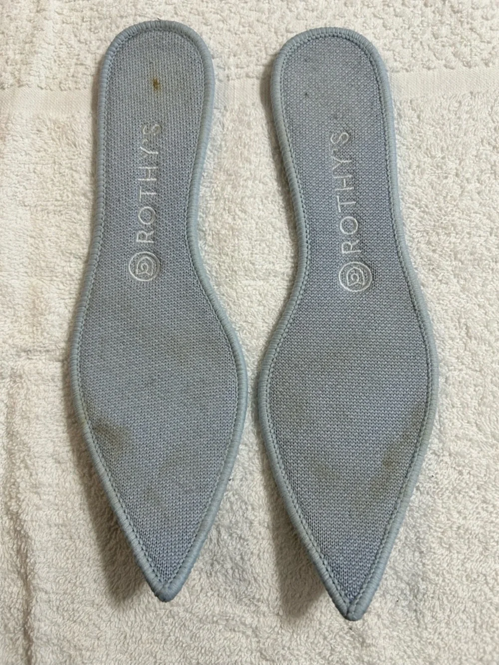Rothy’s Merino Wool Collection Point Toe Blaze Ribbon Stripe Flats Womens Size 9